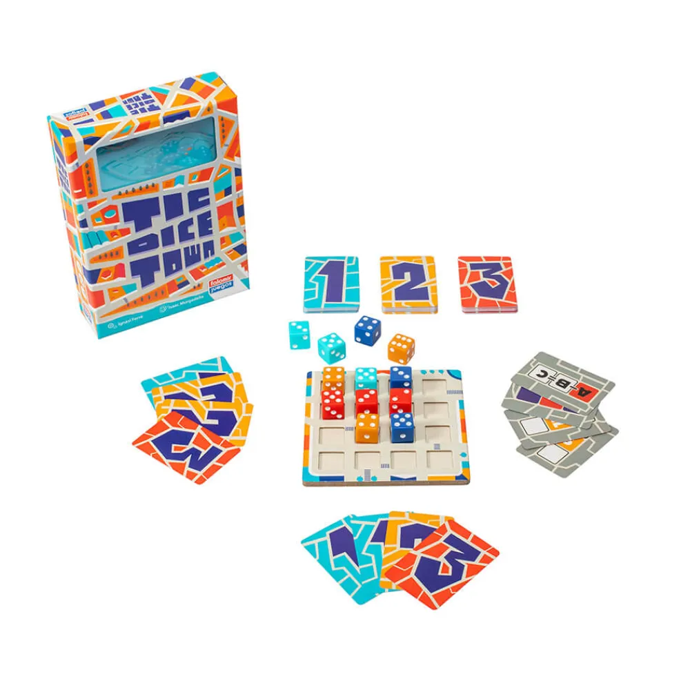Falomir Tic Dice Town ·*Niños Juegos De Mesa De Viaje|Juegos De Mesa Competitivos