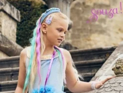 Souza Tinte de cabello temporal Turquesa ·*Niños Pintura Facial Para Niños Y Niñas|Disfraces Infantiles