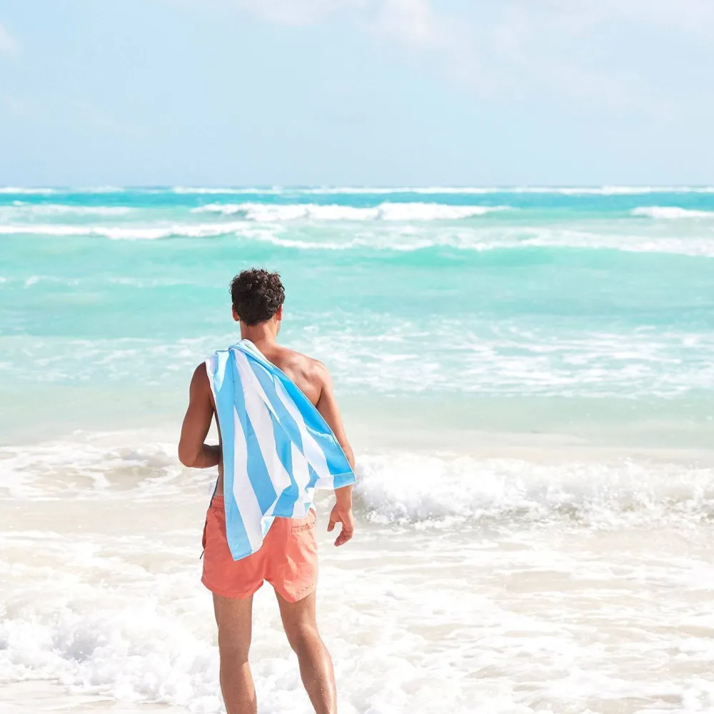 Dock u0026 Bay Toalla Cabana Azul Pastel · XL* Toallas De Playa Para Adultos