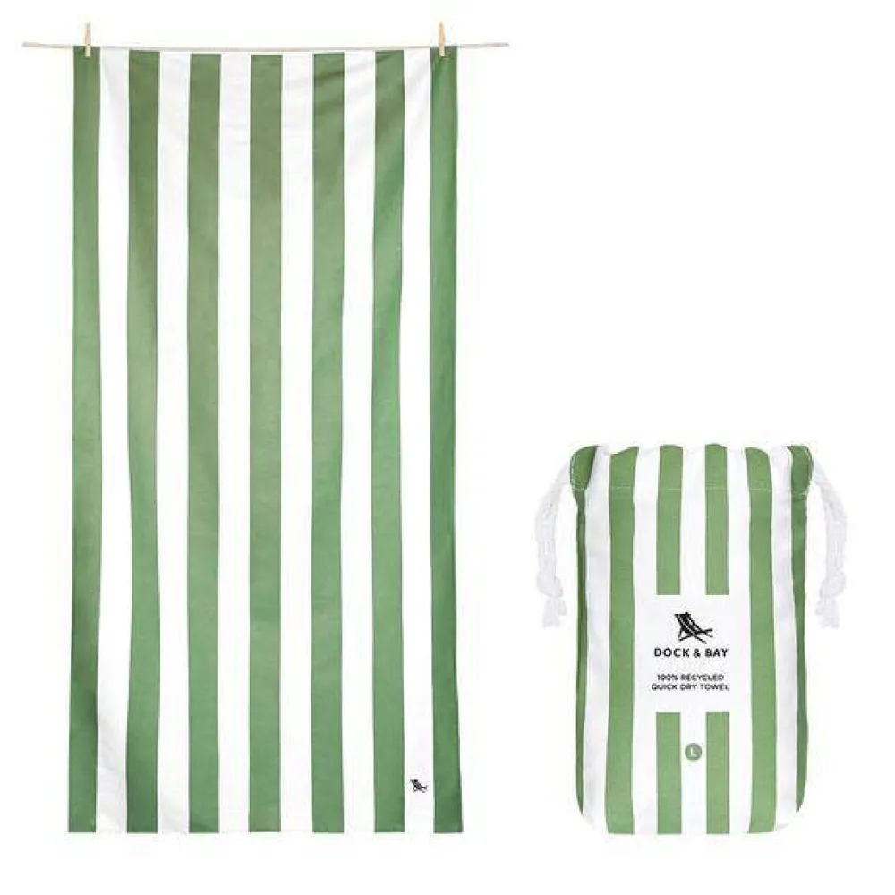 Dock u0026 Bay Toalla Cabana Cayman Khaki · XL* Toallas De Playa Para Adultos