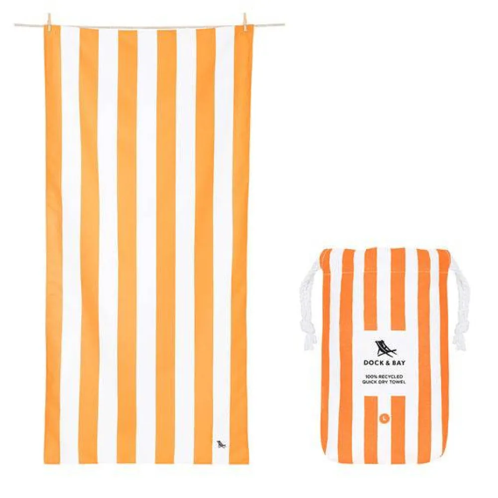 Dock u0026 Bay Toalla Cabana Ipanema Orange · XL* Toallas De Playa Para Adultos