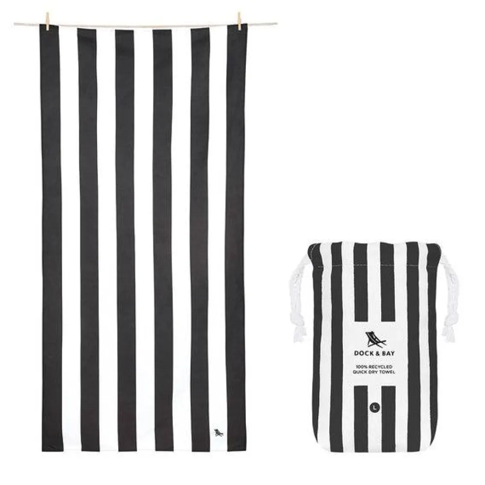 Dock u0026 Bay Toalla Cabana Negra · XL* Toallas De Playa Para Adultos