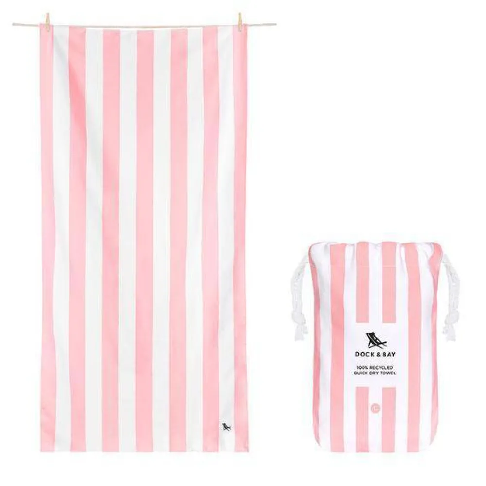 Dock u0026 Bay Toalla Cabana Rosa Pastel · XL* Toallas De Playa Para Adultos