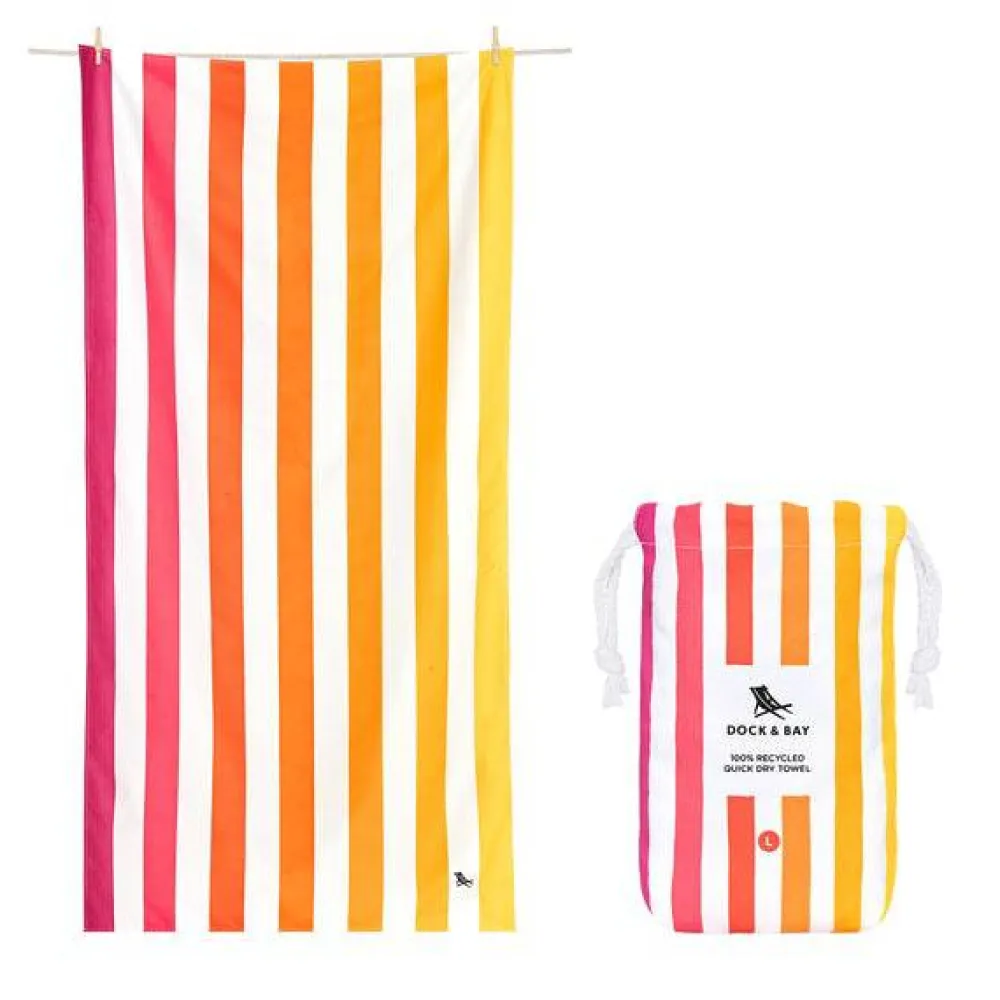 Dock u0026 Bay Toalla Cabana Summer Peach Sunrise · XL* Toallas De Playa Para Adultos