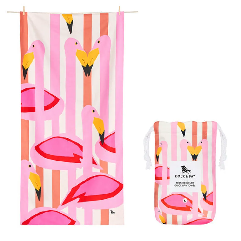 Dock u0026 Bay Toalla Kids Flamingos · L*Niños Toallas De Playa Para Adultos|Toalla De Niños Para Playa