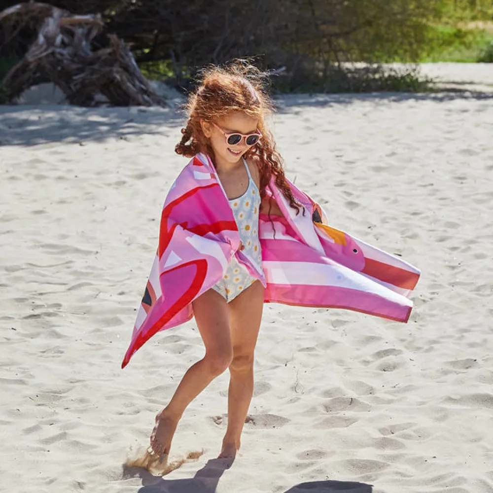 Dock u0026 Bay Toalla Kids Flamingos · L*Niños Toallas De Playa Para Adultos|Toalla De Niños Para Playa