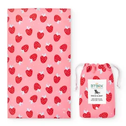 Dock u0026 Bay Toalla Kids Strawberries Btbox · L*Niños Toallas De Playa Para Adultos|Toalla De Niños Para Playa
