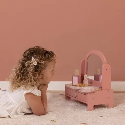 Little Dutch Tocador con Set de Maquillaje ·*Niños Juguetes Waldorf|Juguetes Montessori
