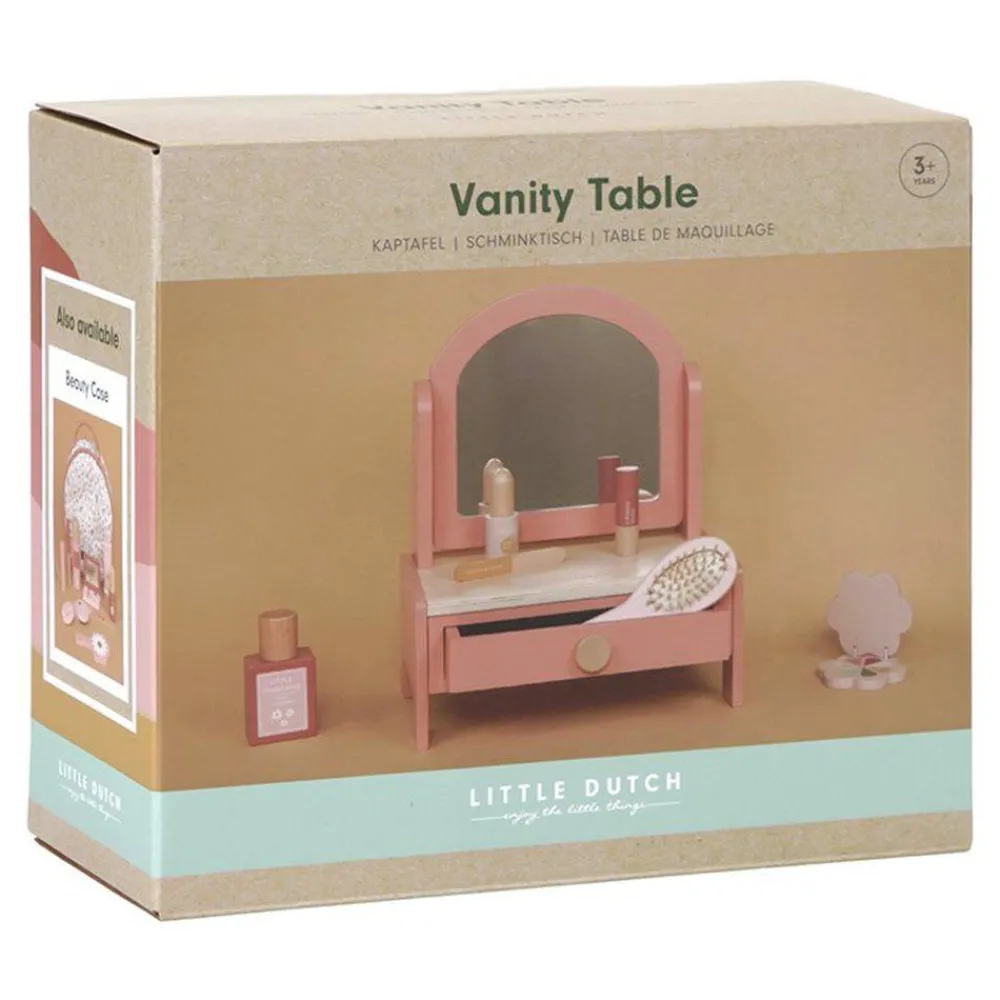 Little Dutch Tocador con Set de Maquillaje ·*Niños Juguetes Waldorf|Juguetes Montessori