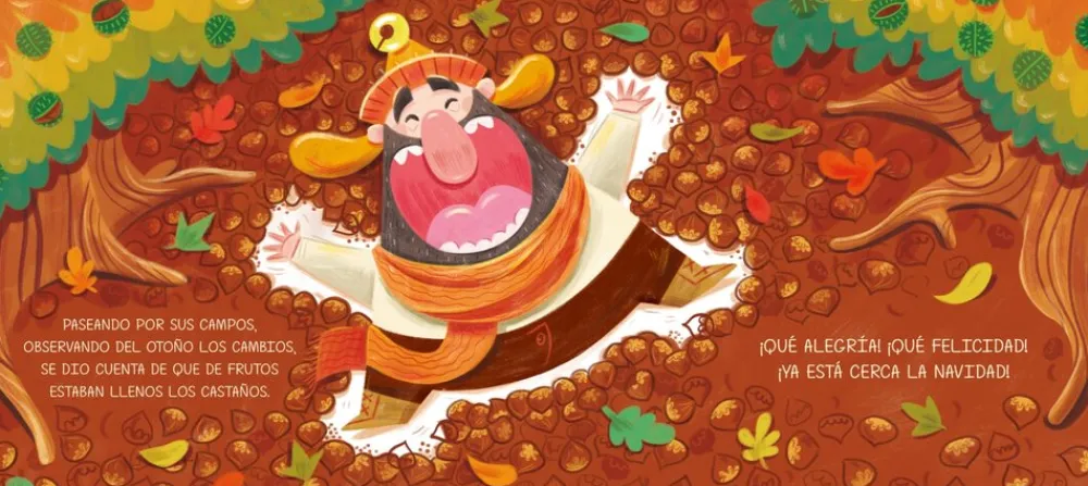 La Cuentería Respuetuosa Toma Castaña ya casi es Navidad*Niños Libros De Navidad Para Niños|Álbumes Ilustrados Infantiles