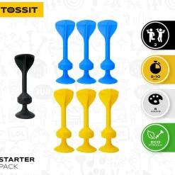 Tossit 7 Dardos silicona Starter*Niños Juguetes De Toda La Vida