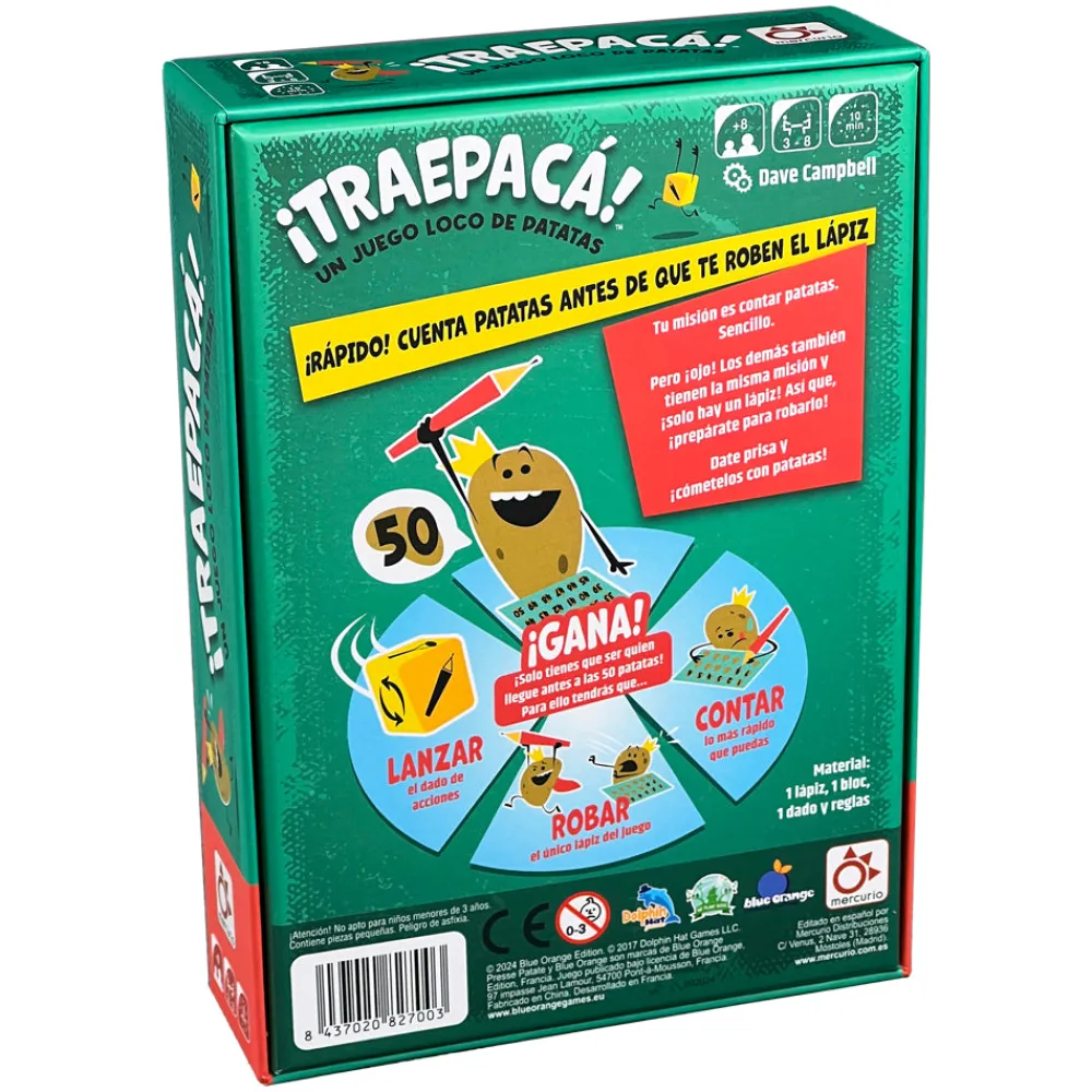 Mercurio ¡Traepacá! ·*Niños Mercurio Juegos De Mesa|Juegos De Mesa De Viaje