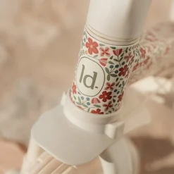 Little Dutch Triciclo con barra Blanco Flores ·*Niños Triciclos Sin Pedales