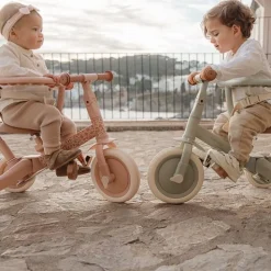 Little Dutch Triciclo con barra Rosa Flores ·*Niños Triciclos Sin Pedales