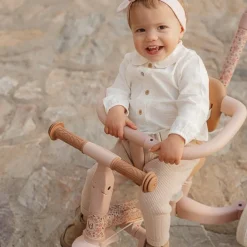 Little Dutch Triciclo con barra Rosa Flores ·*Niños Triciclos Sin Pedales