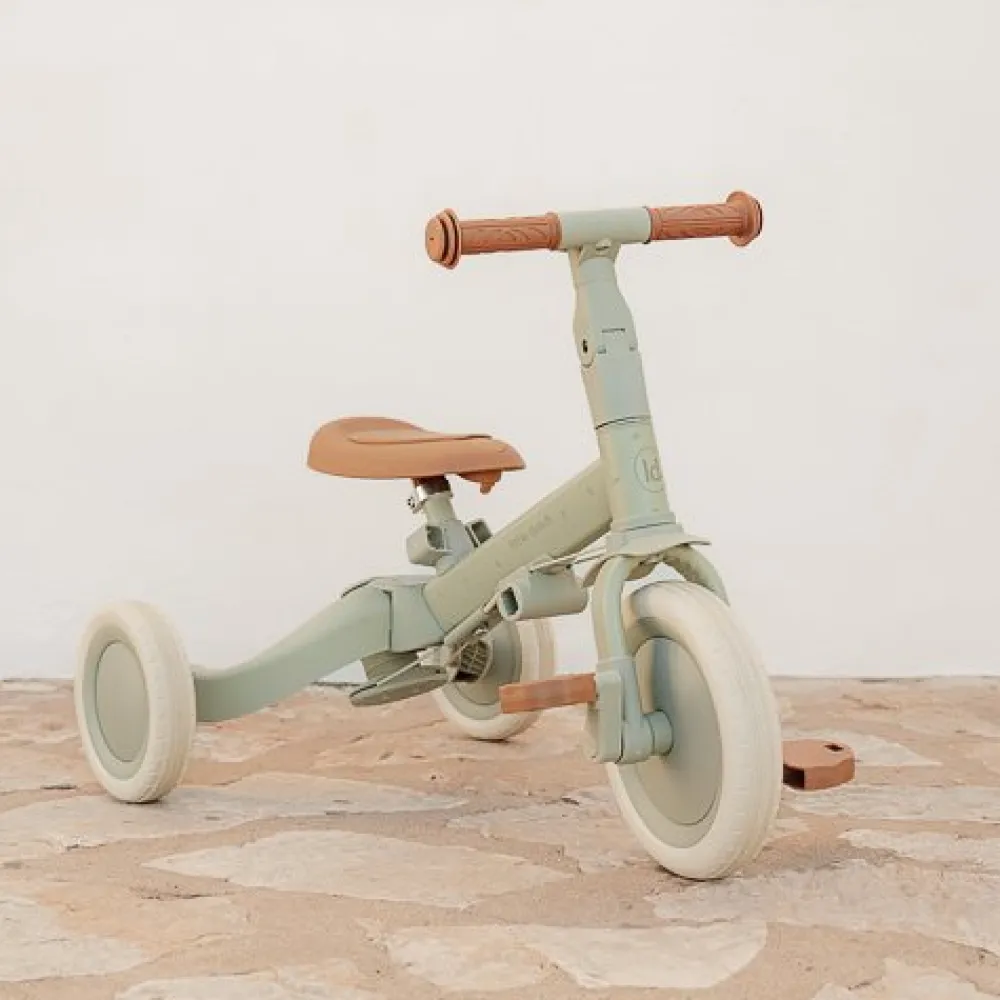 Little Dutch Triciclo con barra Verde ·*Niños Triciclos Sin Pedales