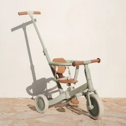 Little Dutch Triciclo con barra Verde ·*Niños Triciclos Sin Pedales