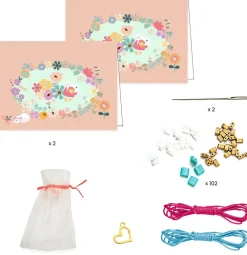 Djeco Tu & yo - Flores ·*Niños Kit De Manualidades|Juguetes Y Juegos Motricidad Fina
