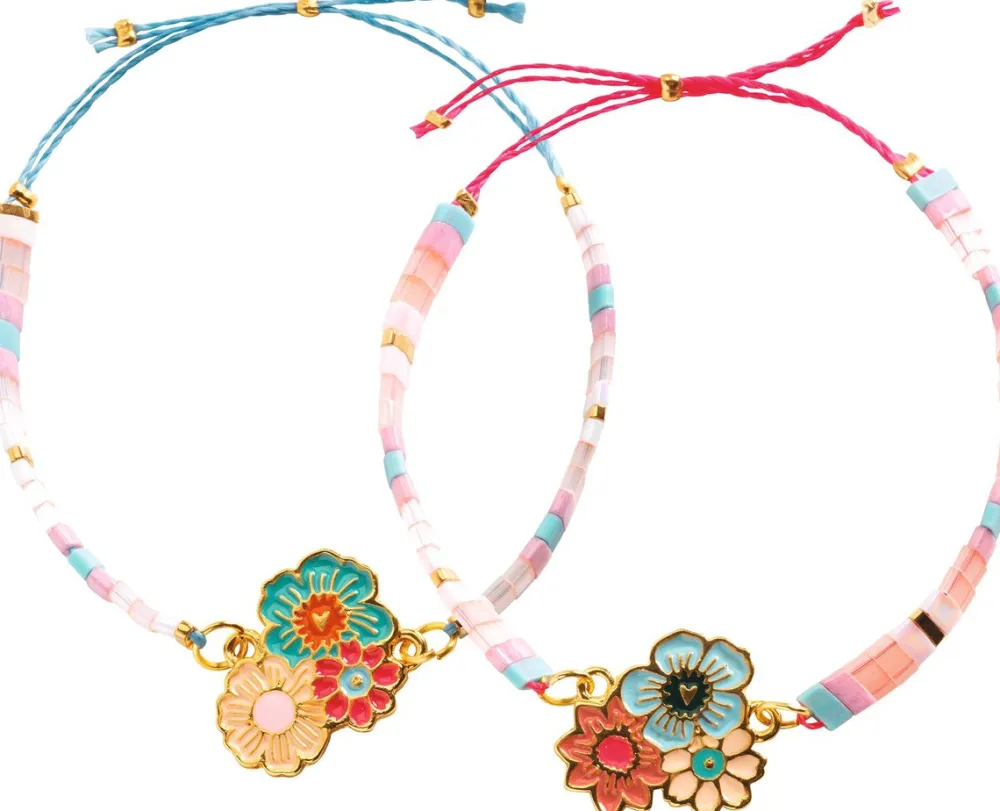 Djeco Tu & yo - Flores ·*Niños Kit De Manualidades|Juguetes Y Juegos Motricidad Fina