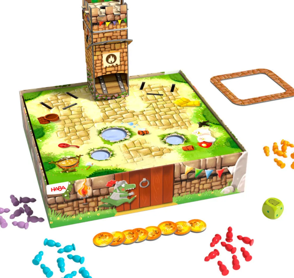 HABA Tumulto de Caballeros y el gran espectáculo de Dragones ·*Niños Juegos Haba|Juegos De Mesa Competitivos