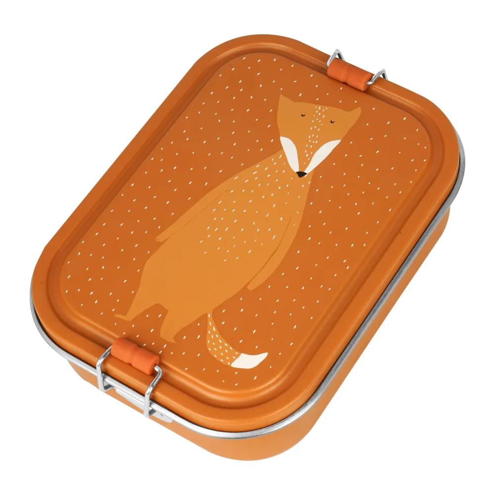 Trixie Tupper acero grande · Mr. Fox* Cajas De Almuerzo Infantil·Con Compartimentos