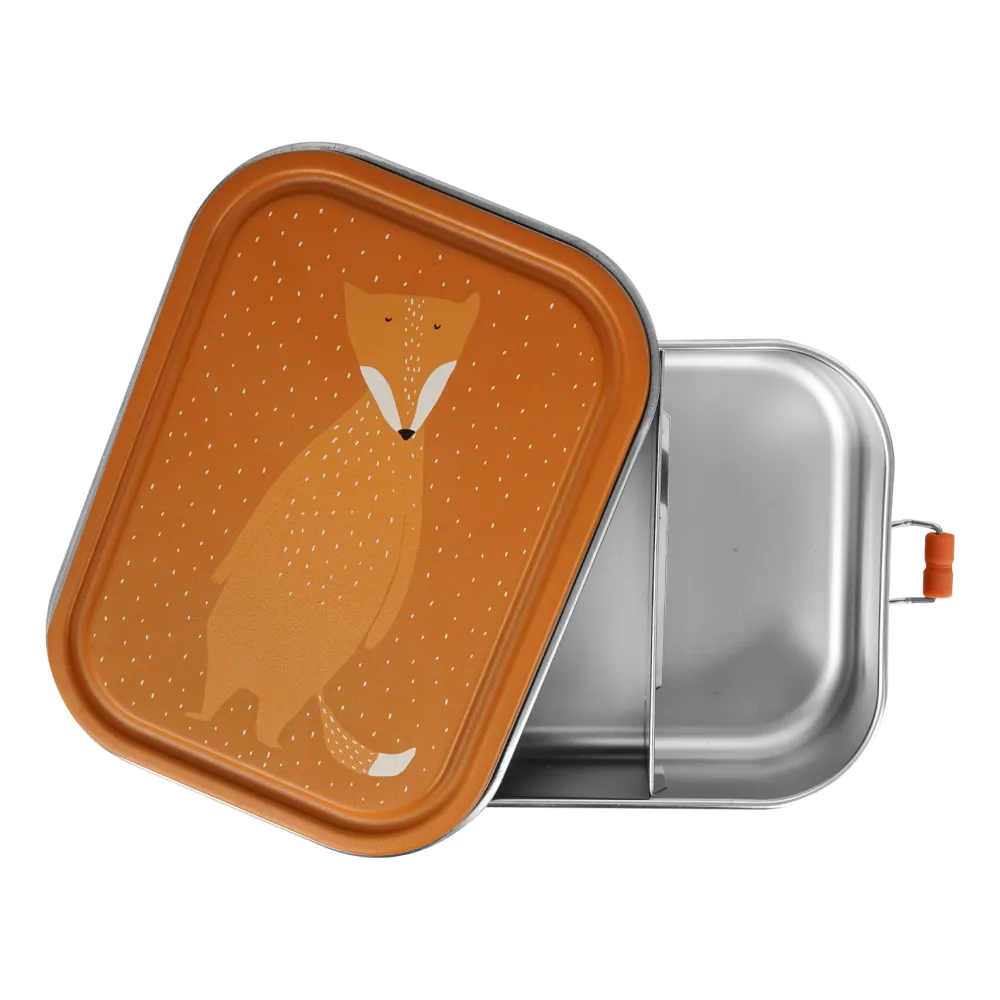 Trixie Tupper acero grande · Mr. Fox* Cajas De Almuerzo Infantil·Con Compartimentos
