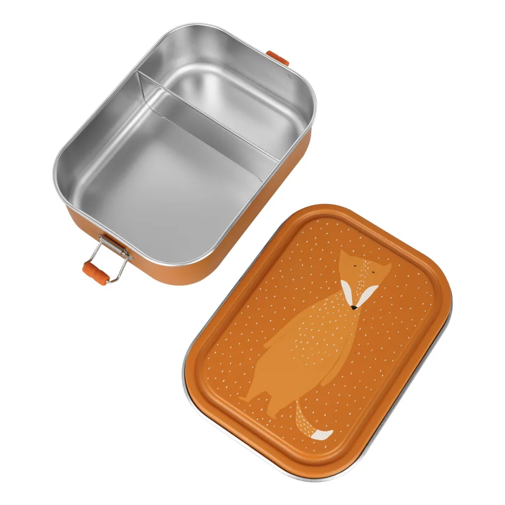 Trixie Tupper acero grande · Mr. Fox* Cajas De Almuerzo Infantil·Con Compartimentos