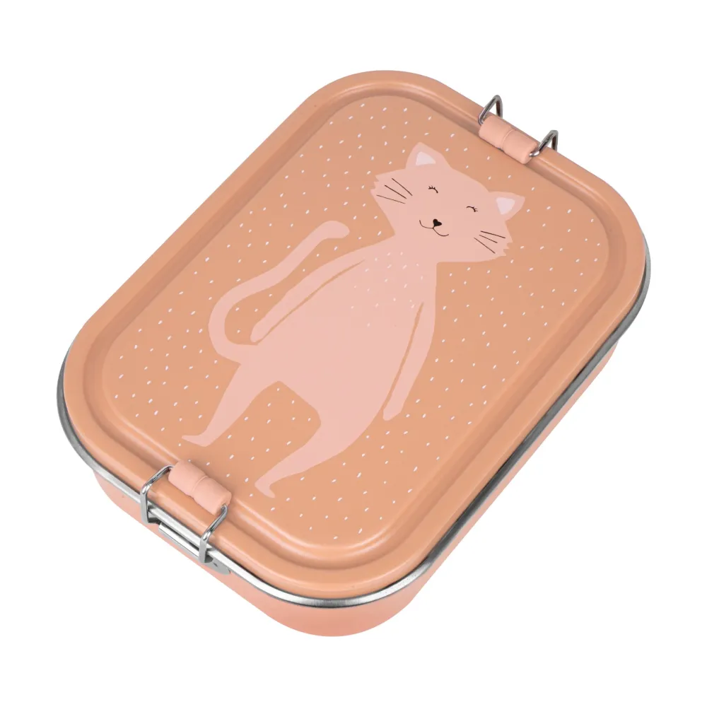 Trixie Tupper acero grande · Mr. Cat* Cajas De Almuerzo Infantil·Con Compartimentos