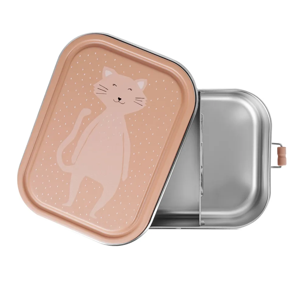 Trixie Tupper acero grande · Mr. Cat* Cajas De Almuerzo Infantil·Con Compartimentos