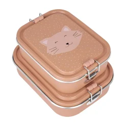 Trixie Tupper acero grande · Mr. Cat* Cajas De Almuerzo Infantil·Con Compartimentos