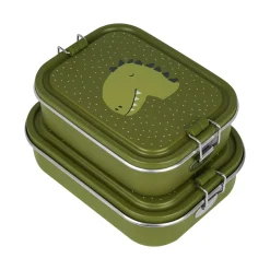 Trixie Tupper acero grande · Mr. Dino* Cajas De Almuerzo Infantil·Con Compartimentos