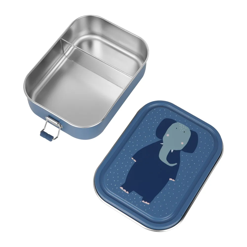 Trixie Tupper acero grande · Mrs. Elephant* Cajas De Almuerzo Infantil·Con Compartimentos