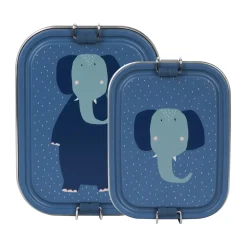 Trixie Tupper acero grande · Mrs. Elephant* Cajas De Almuerzo Infantil·Con Compartimentos