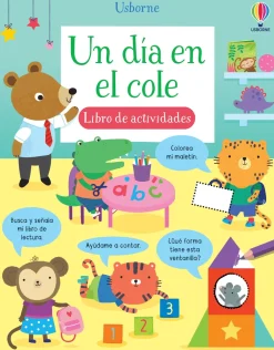 Usborne Un día en el Cole - Libro de pasatiempos*Niños Libros Pasatiempos Para Niños Y Niñas|Cuentos Para La Vuelta Al Cole
