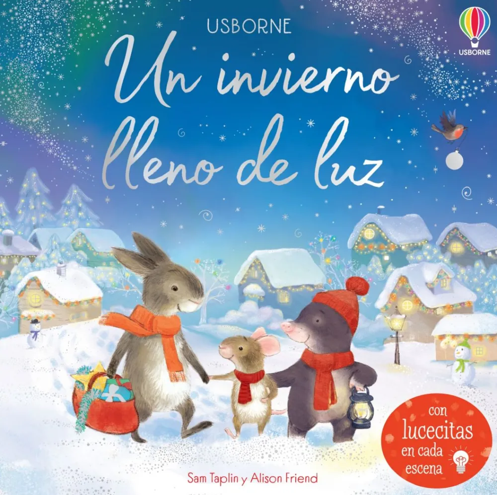 Usborne Un invierno lleno de luz*Niños Libros De Navidad Para Niños|Libros Musicales Y Con Sonido