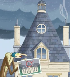 Flamboyant Una casa monstruosa*Niños Libros De Halloween Para Niños|Álbumes Ilustrados Infantiles