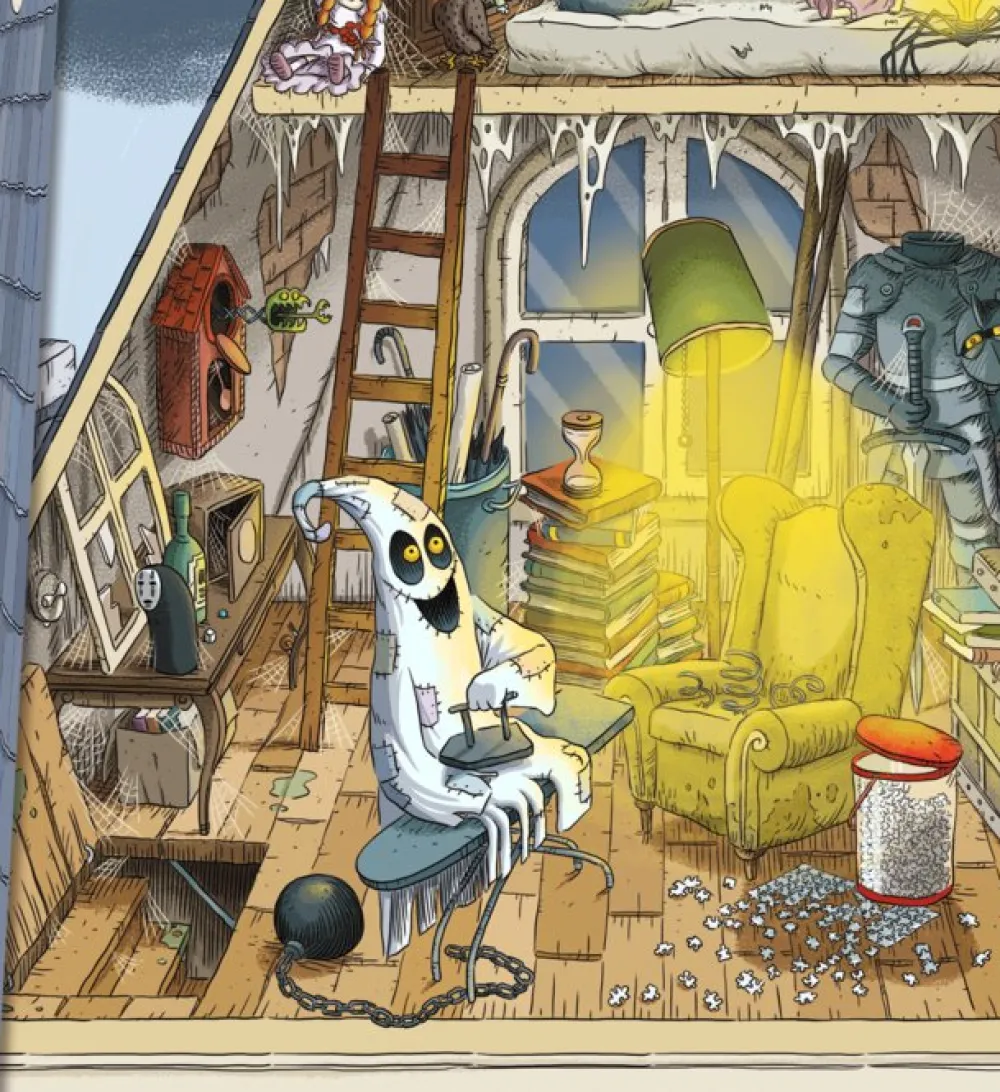 Flamboyant Una casa monstruosa*Niños Libros De Halloween Para Niños|Álbumes Ilustrados Infantiles