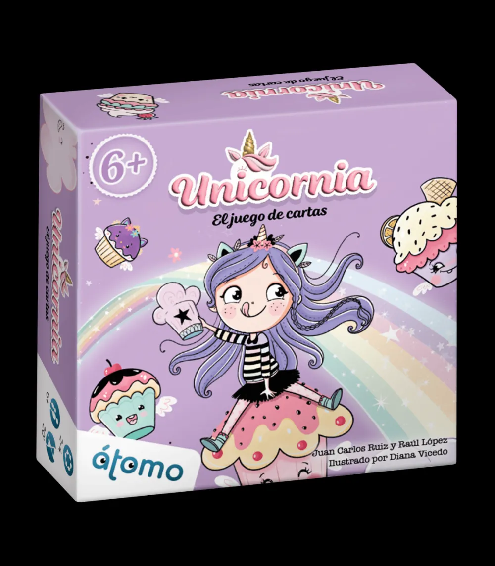 Átomo Games Unicornia Juego de Cartas*Niños Átomo Games|Juegos De Mesa De Viaje
