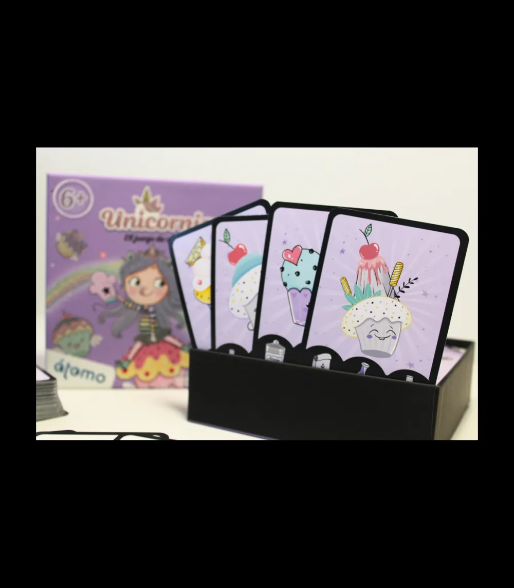 Átomo Games Unicornia Juego de Cartas*Niños Átomo Games|Juegos De Mesa De Viaje