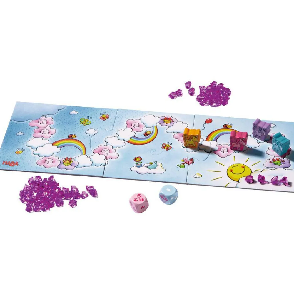 HABA Unicornio Destello – El tesoro de las nubes ·*Niños Juegos Haba|Juegos De Mesa Competitivos
