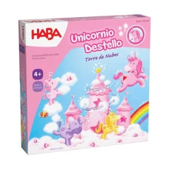 HABA Unicornio Destello – Torre de nubes ·*Niños Juegos Haba|Juegos De Mesa Cooperativos