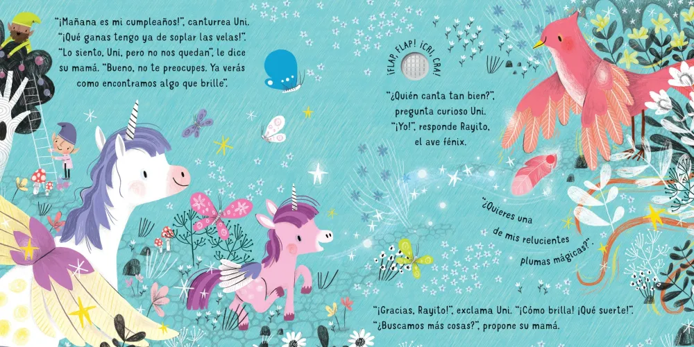Usborne Unicornios Luces y Sonidos*Niños Libros Musicales Y Con Sonido|Libros Manipulativos
