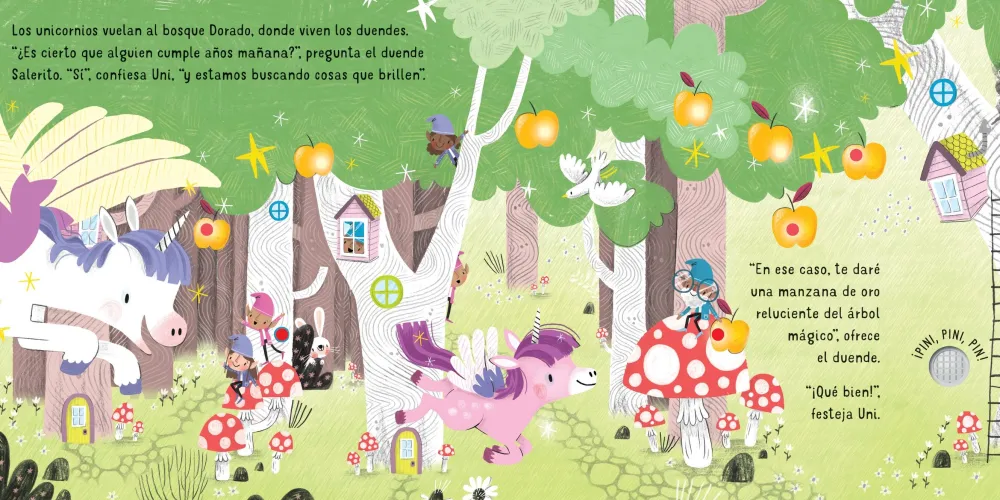 Usborne Unicornios Luces y Sonidos*Niños Libros Musicales Y Con Sonido|Libros Manipulativos