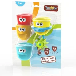 Yookidoo Vasitos Efectos Divertidos Blister ·*Niños Juguetes De Baño