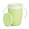 Munchkin Vaso Antiderrame con Asa y Tapa - Miracle 360º Verde ·* Vasitos De Agua Infantiles