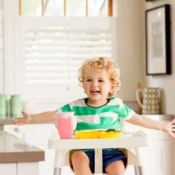 Munchkin Vaso Antiderrame con Asa y Tapa - Miracle 360º Verde ·* Vasitos De Agua Infantiles