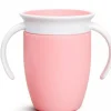 Munchkin Vaso Antiderrame con Asa Miracle 360º Rosa pastel ·* Vasitos De Agua Infantiles