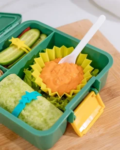 Lunch Punch Vasos de silicona (varios colores)* Cajas De Almuerzo Infantil·Con Compartimentos|Cubiertos Infantiles