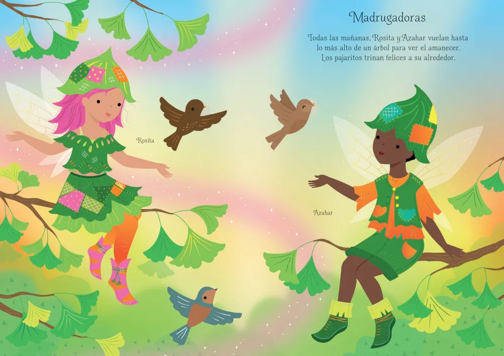 Usborne Visto a mis amigas · Hadas de los árboles* Libros De Pegatinas