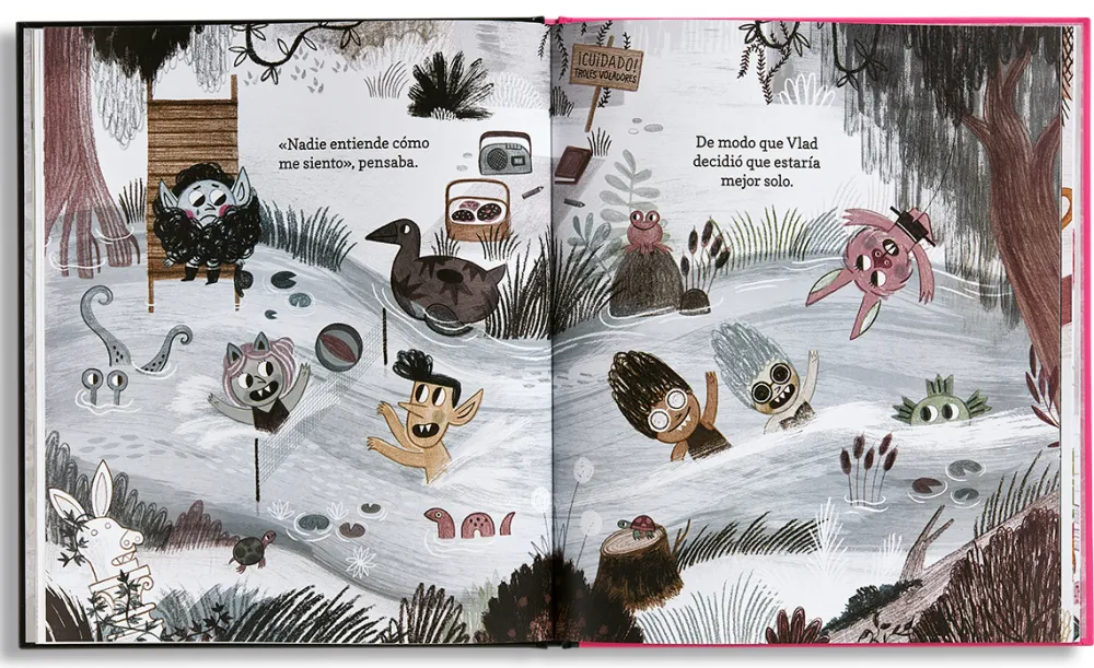 Edelvives Vlad el vampiro fabuloso*Niños Libros De Halloween Para Niños|Álbumes Ilustrados Infantiles